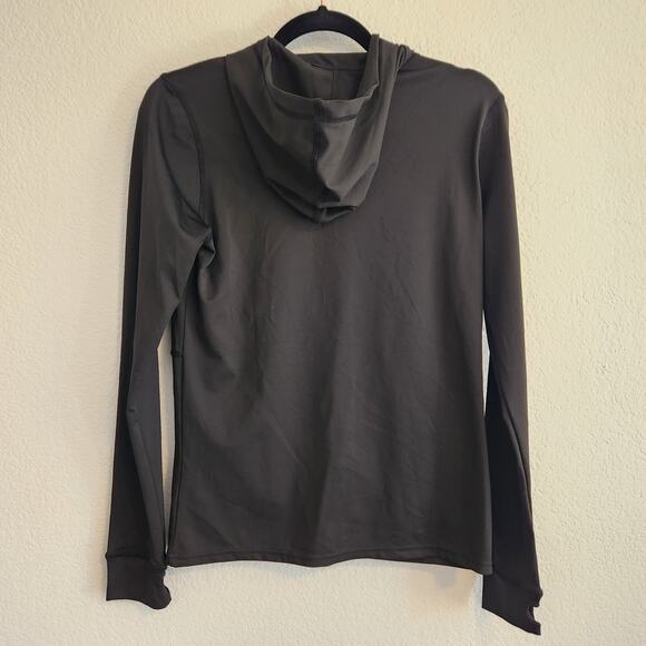 Athletex Women's Size Small Black Full Zip Hooded Jacket Zipper Pocket New - Picture 2 of 3